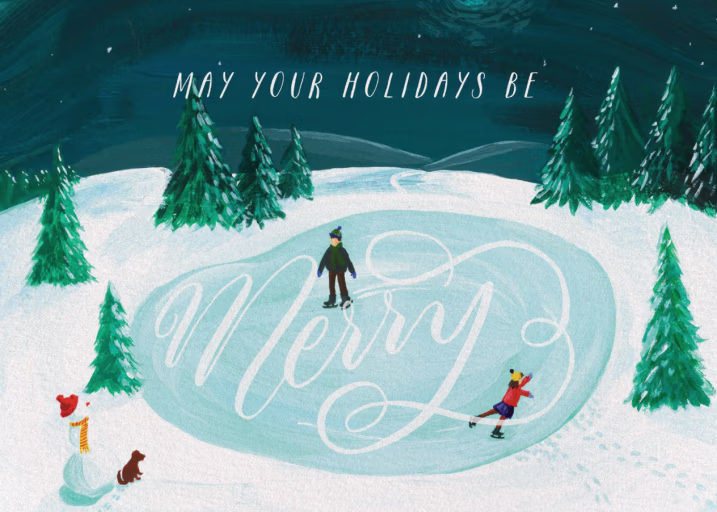 Skate Away - Christmas Card by 2021 Co.