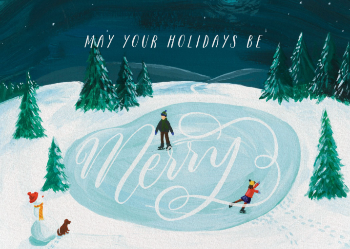 Skate Away - Christmas Card by 2021 Co.