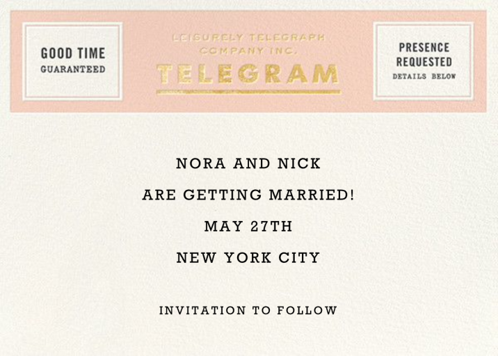 This Just In - Save the Date by kate spade new york