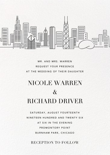 Skyline View - Wedding Invitation by Paperless Post