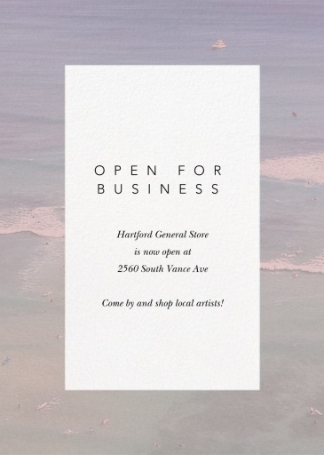 Density - Business Announcement by Paperless Post