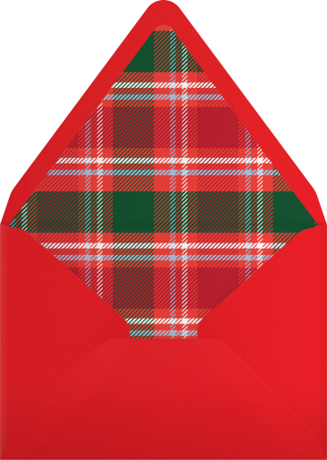 Holiday Martini Cocktail Invitation Envelope