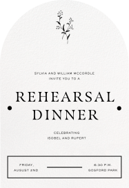 Arch Cutout (Customizable Template) - Rehearsal Dinner Invitation by Paperless Post