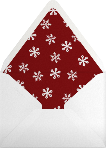 Fallen Flakes - Paperless Post Envelope