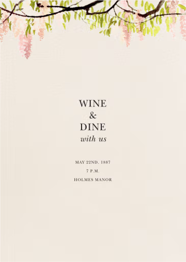 Wisteria Canopy - Summer Party Invitation by Felix Doolittle
