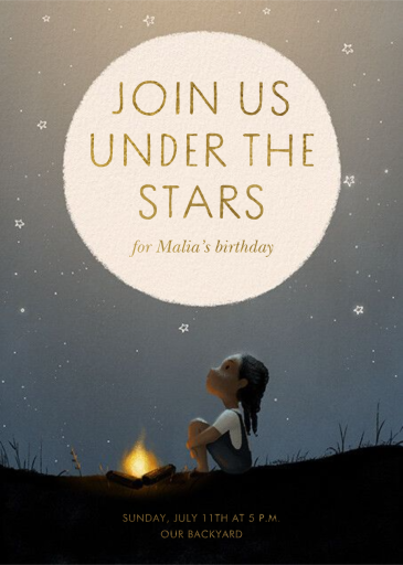 Campfire Stars - Invitation by Vashti Harrison