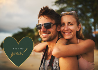 Where the Heart Is - Wedding Announcement by Paperless Post