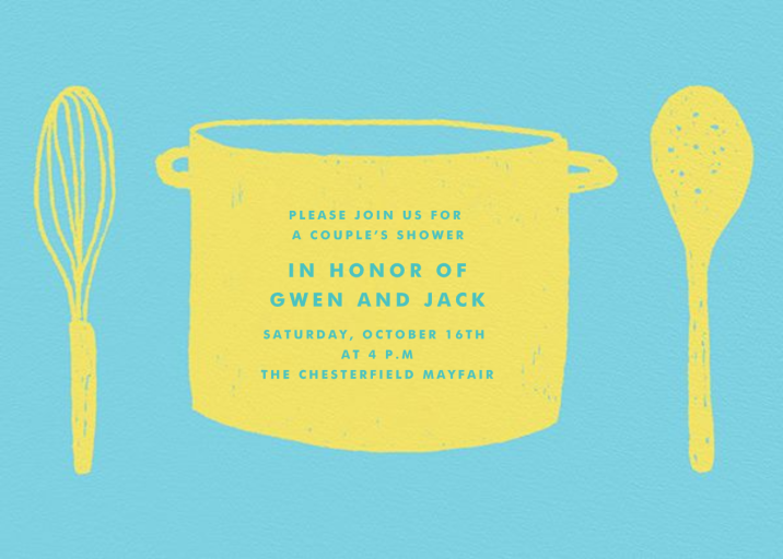 What’s Cooking? - Bridal Shower Invitation by Paperless Post