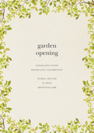Spring Border - Get-Together Invitation by Felix Doolittle