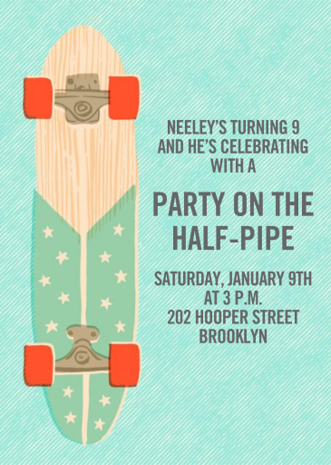 Skaters Gonna Skate - Birthday Invitation by Hello!Lucky