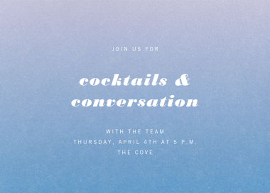 Gradient Full Horizontal - Cocktail Party Invitation by Paperless Post