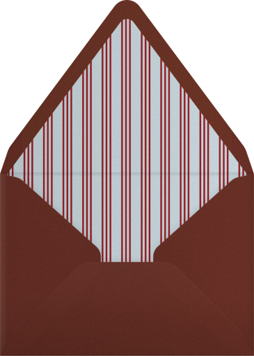 Minimalist Blue Holiday Invitation Envelope