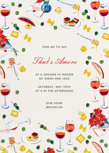 Mangiamo - Bridal Shower Invitation by kate spade new york