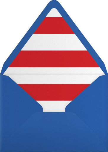 Keg with Flag - Paperless Post Envelope