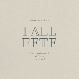 Santa Fe - Fall Party Invitation by Paperless Post