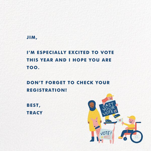 Poll Power - Activism Invitation by Hello!Lucky - Back