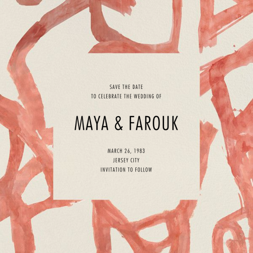 Graffito - Save the Date by Kelly Wearstler