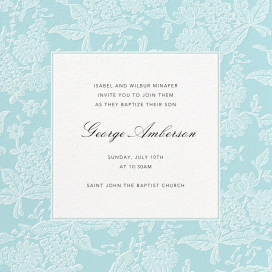 Hydrangea Lace I Save The Date by Oscar de la Renta