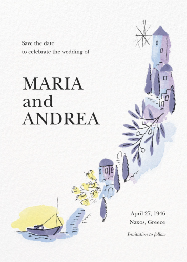 Cyclades - Save the Date by Paperless Post