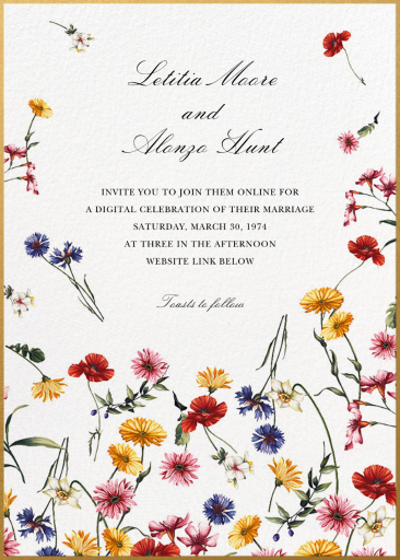 Floating Floral - Save the Date by Oscar de la Renta