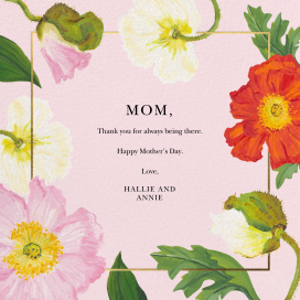 Windflower - Mother's Day Card by Oscar de la Renta