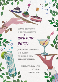 Cocktail Platters - Wedding Weekend Invitation by Happy Menocal