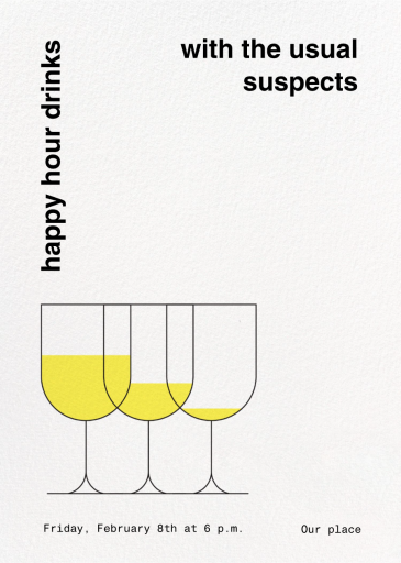 Top Up - Happy Hour Invitation by Paperless Post