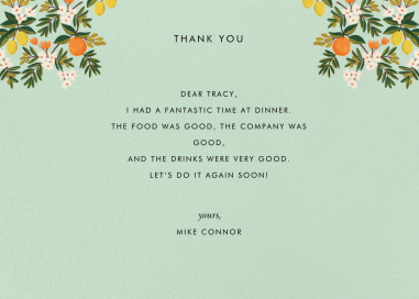 Suite Citrus Orchard (papelería) de Rifle Paper Co.