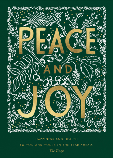 Evergreen Peace - Greeting Card by Rifle Paper Co.