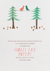 Love Birds On A Wire - Rehearsal Dinner Invitation by Paperless Post
