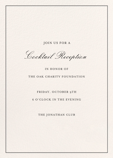 Minimalist Border Invitation