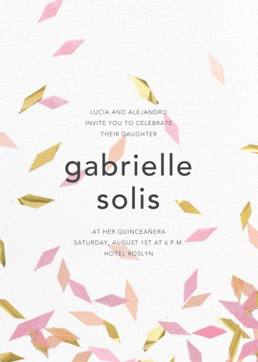 Flutter - Quinceañera Invitation by CONFETTISYSTEM