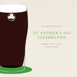 Pint of Stout by Paperless Post