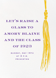 KSNY Tassel - Graduation Party Invitation by kate spade new york