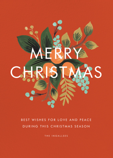 Orange Cluster - Christmas Card by Rifle Paper Co.