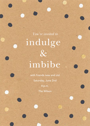 Painted Spots - Invitation by Sugar Paper