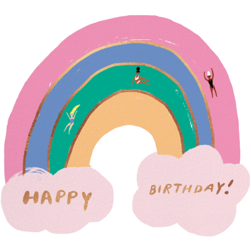 Over the Rainbow - Invitation by Carolyn Suzuki Studio