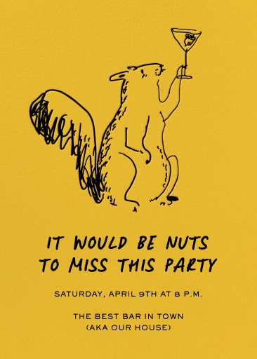 Squirrel Guest - Invitation by Rob Wilson