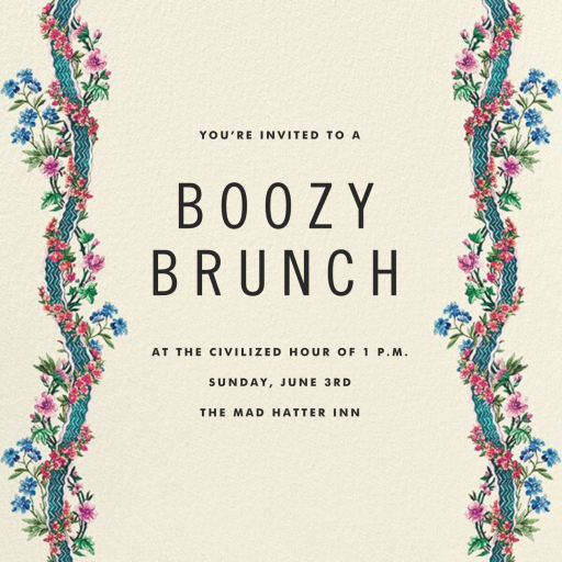 Climbing Blossoms - Spring Party Invitation by Stephanie Fishwick