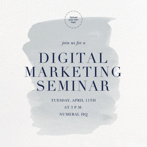 Basic Brushstroke - Business Event Invitation by Sugar Paper