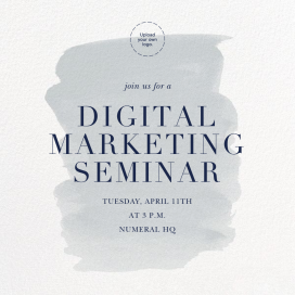 Basic Brushstroke - Business Event Invitation by Sugar Paper