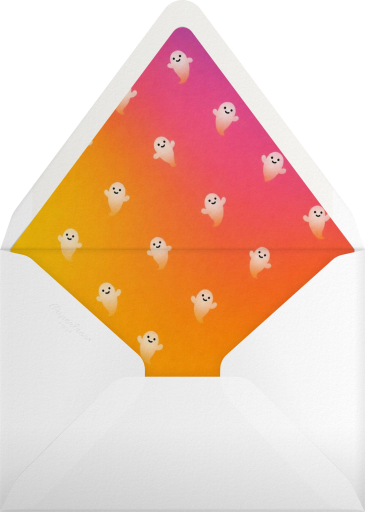 Gradient Boo Ghost Invitation Envelope