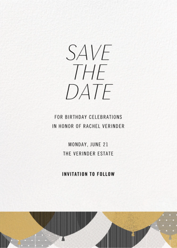 Curtain Raiser - Save the Date by Paperless Post