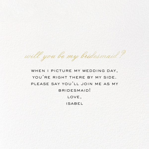 Bridesmaid BFF by kate spade new york - Back