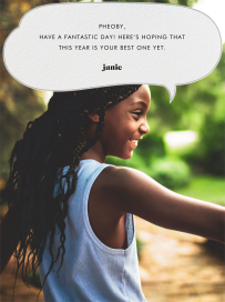 Speech Bubble - Birthday Card by Paperless Post