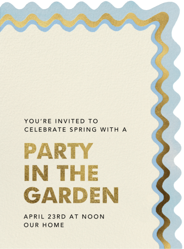 Wiggly Squiggle - Spring Party Invitation by Paperless Post