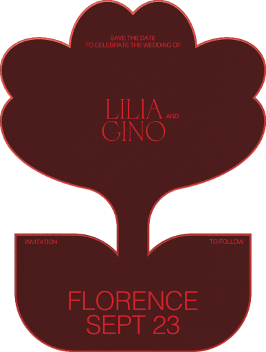 Blossom Cutout - Save the Date by Both