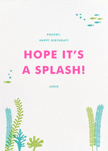 Whale of a Birthday - Funny Birthday Card by Hello!Lucky - Back
