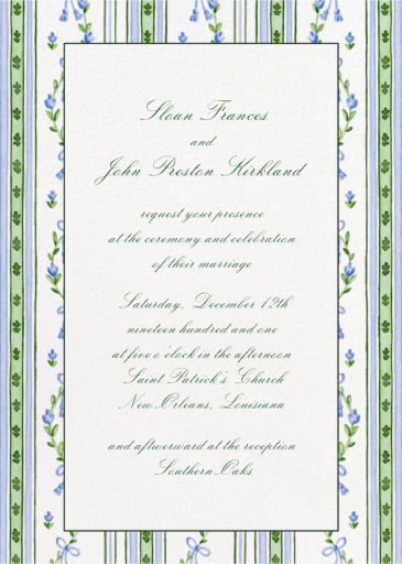 Broderie (Shanna Masters) - Invitation by Dogwood Hill