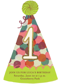 Dotted Party Hat by Maisy Summer